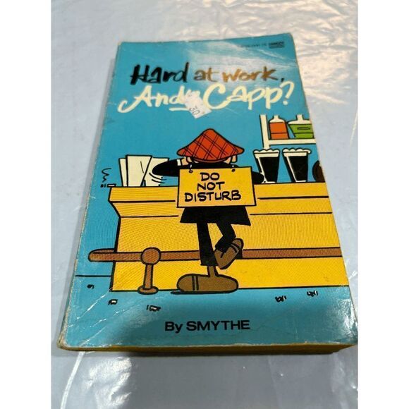 1977 Andy Capp? Hard At Work Paperback Book by Smythe - Picture 1 of 3